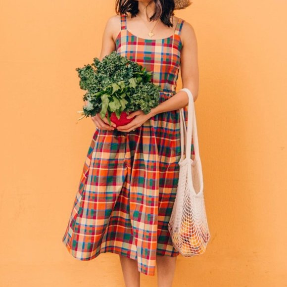 Modcloth Dresses & Skirts - Modcloth Lauren Rainbow Check Swing Dress - NWT!